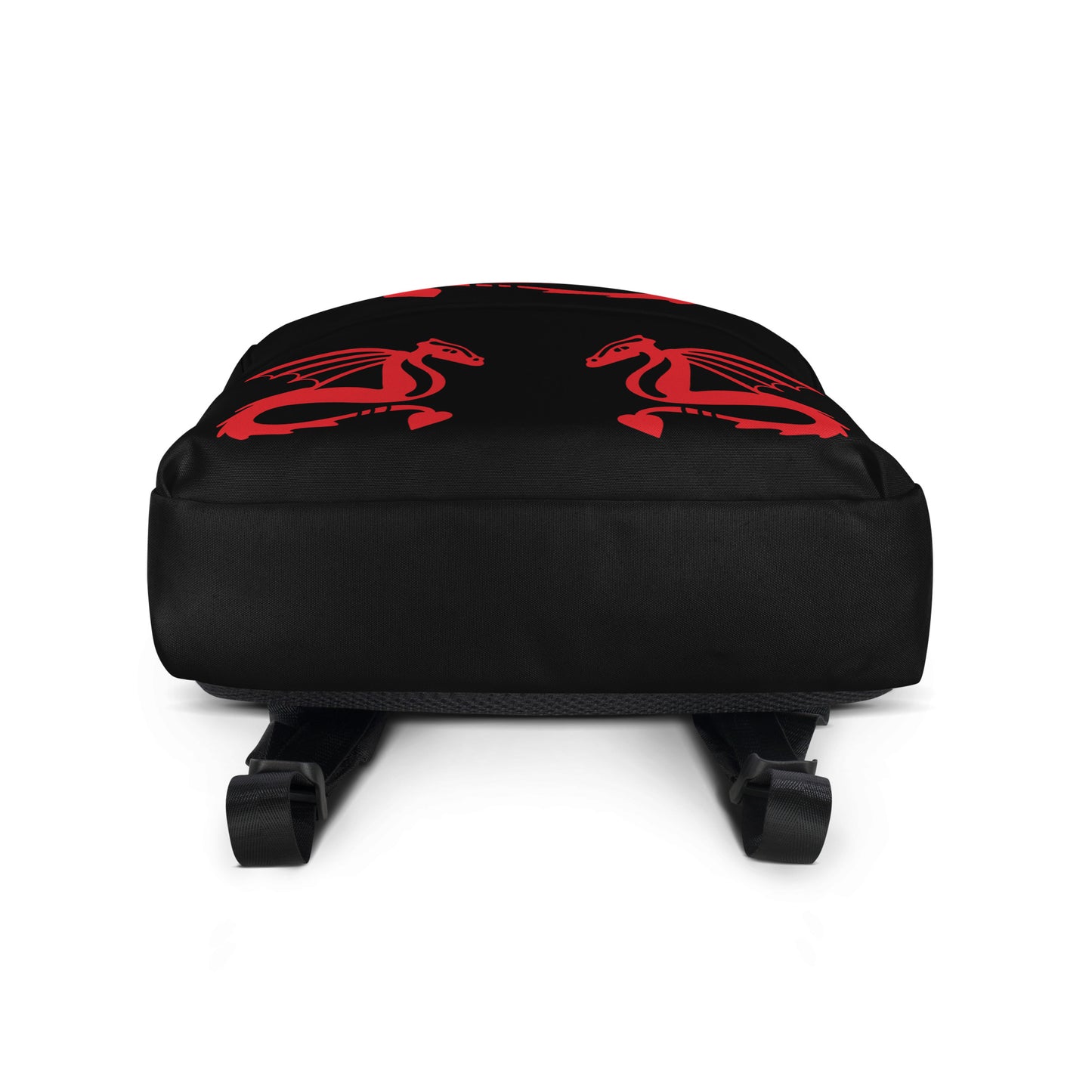 All-Over Print Backpack – Black and Red