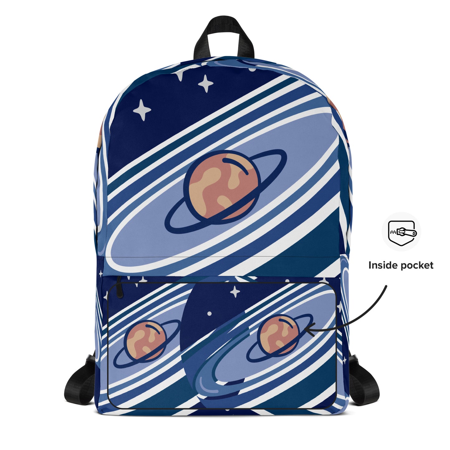 All-Over Print Backpack-Galaxy Blue
