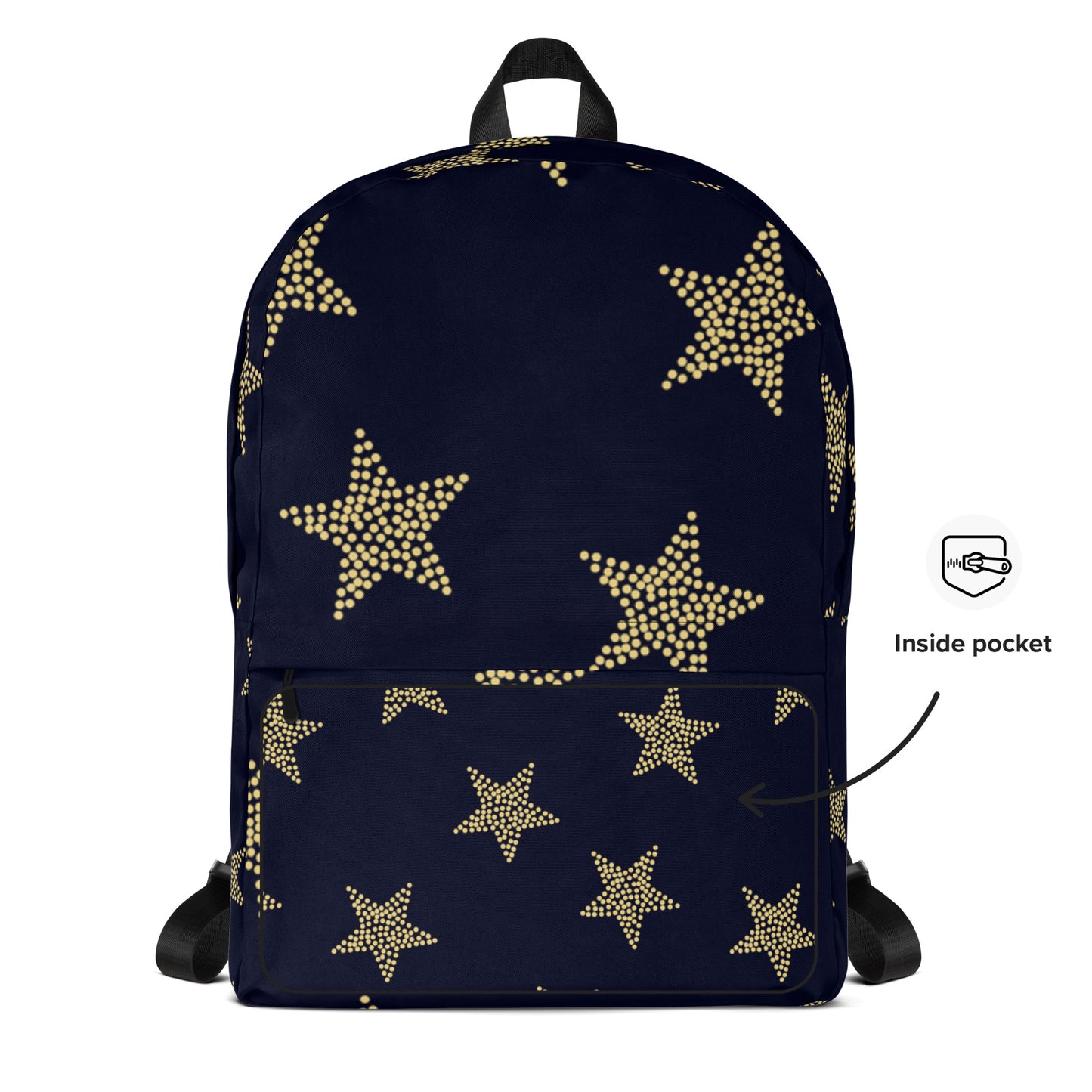 All-Over Print Backpack-Golden Stars