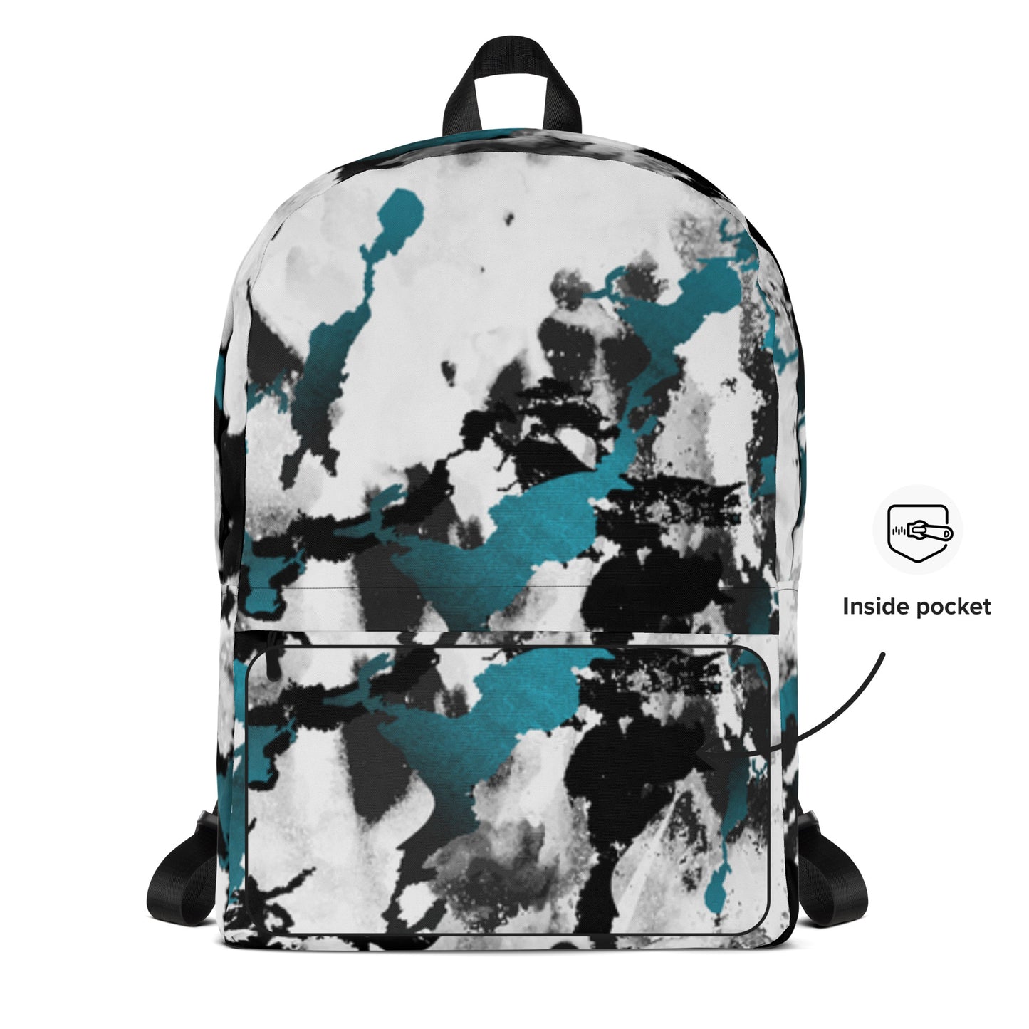 All-Over Print Backpack – Aqua Splash