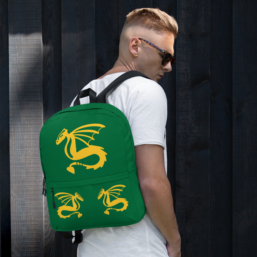 All-Over Print Backpack – Jewel and Yellow