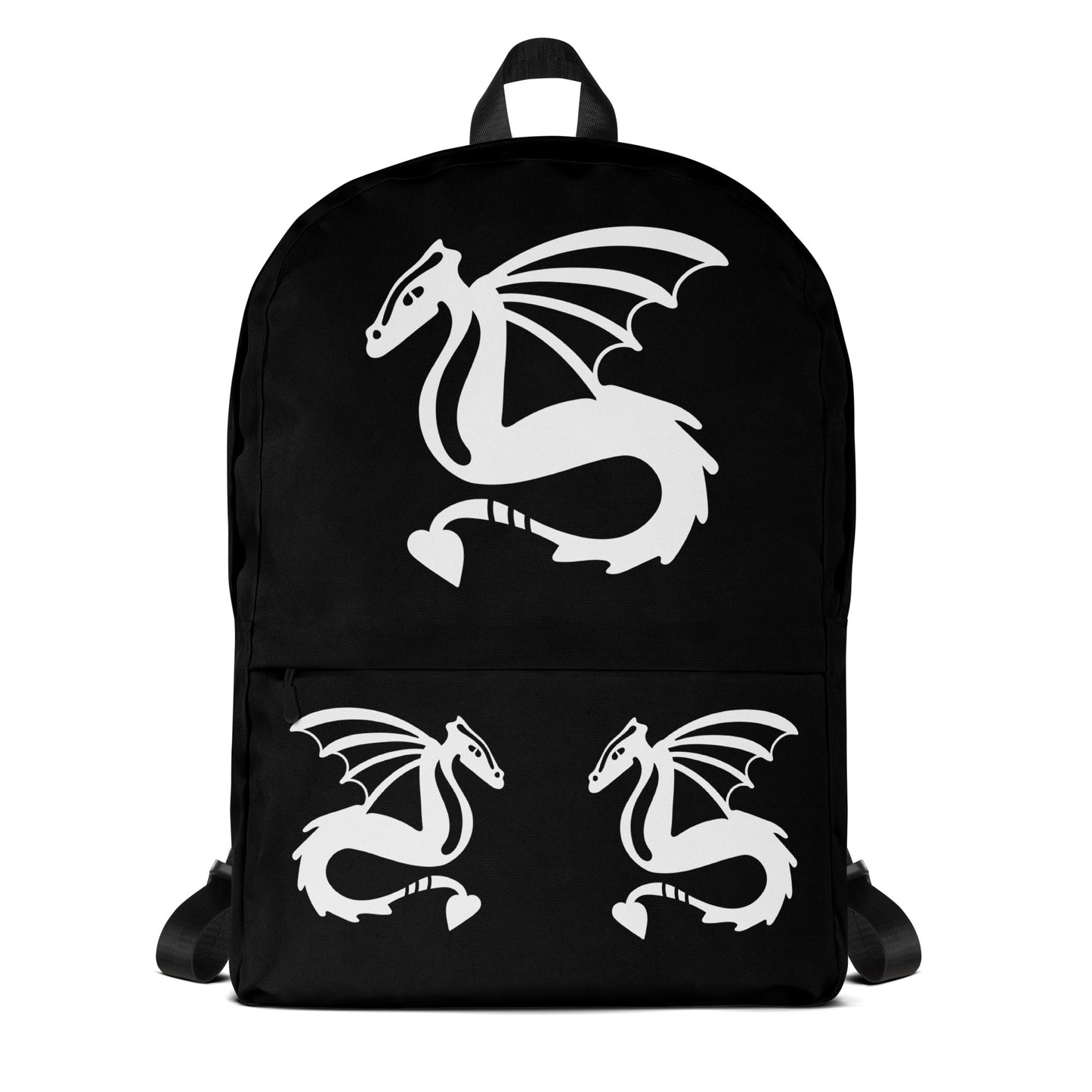 All-Over Print Backpack – Black and White