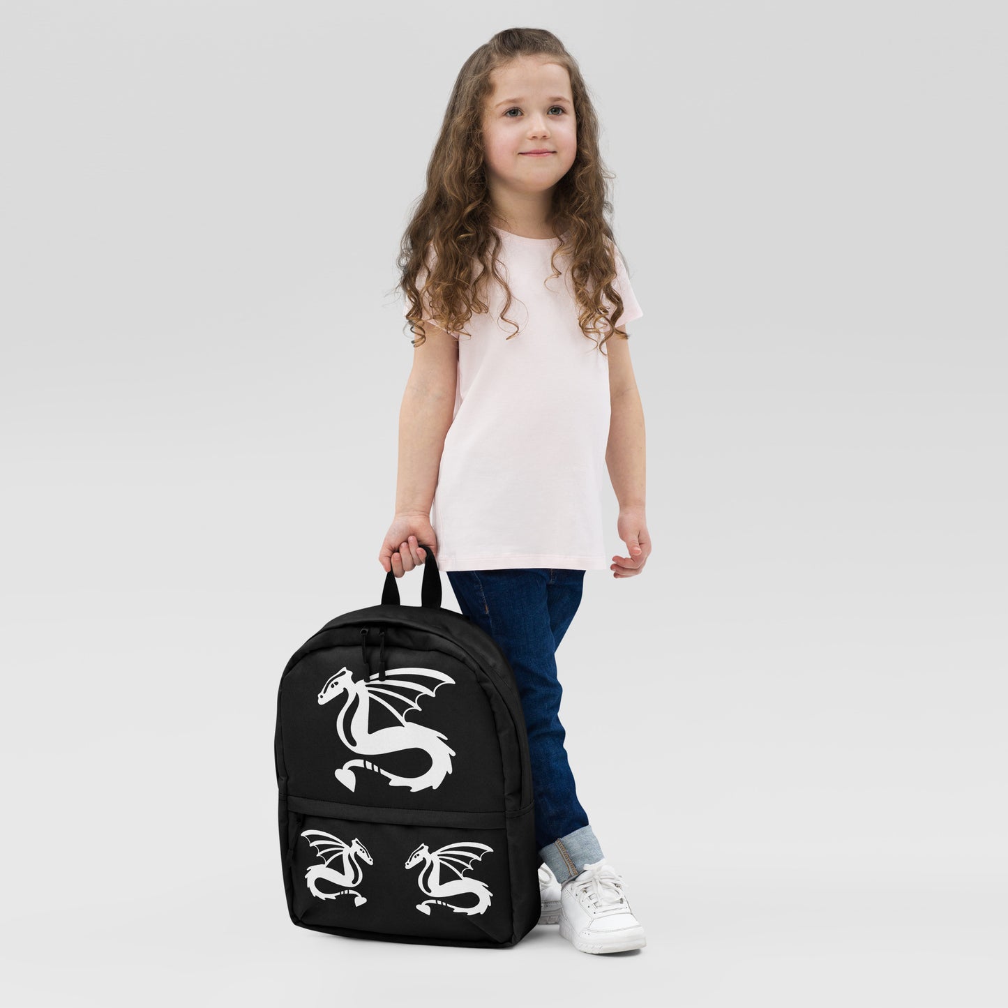 All-Over Print Backpack – Black and White