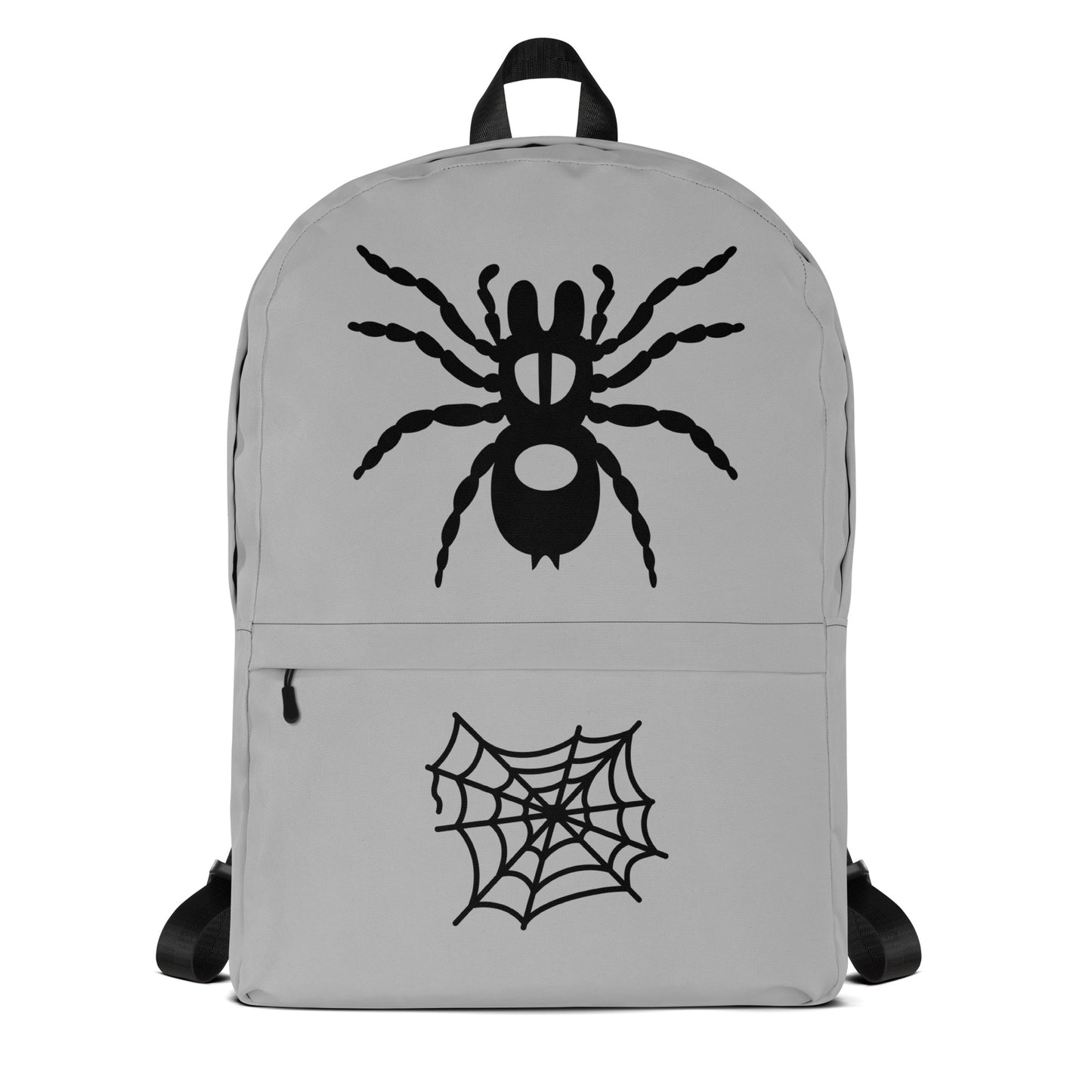 All-Over Print Backpack – Silver and Black
