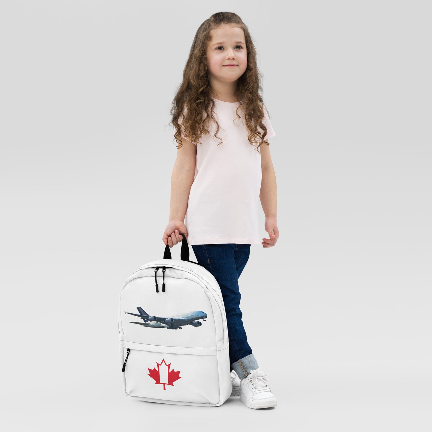 All-Over Print Backpack – White