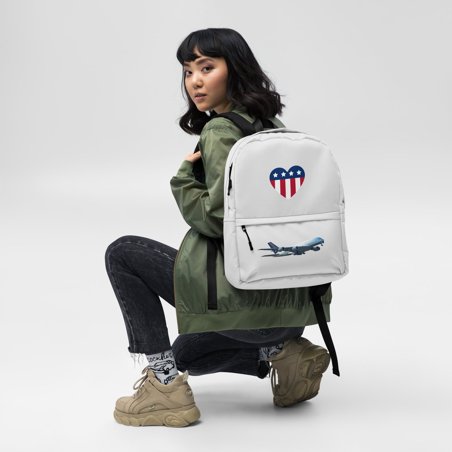 All-Over Print Backpack – Whisper Grey