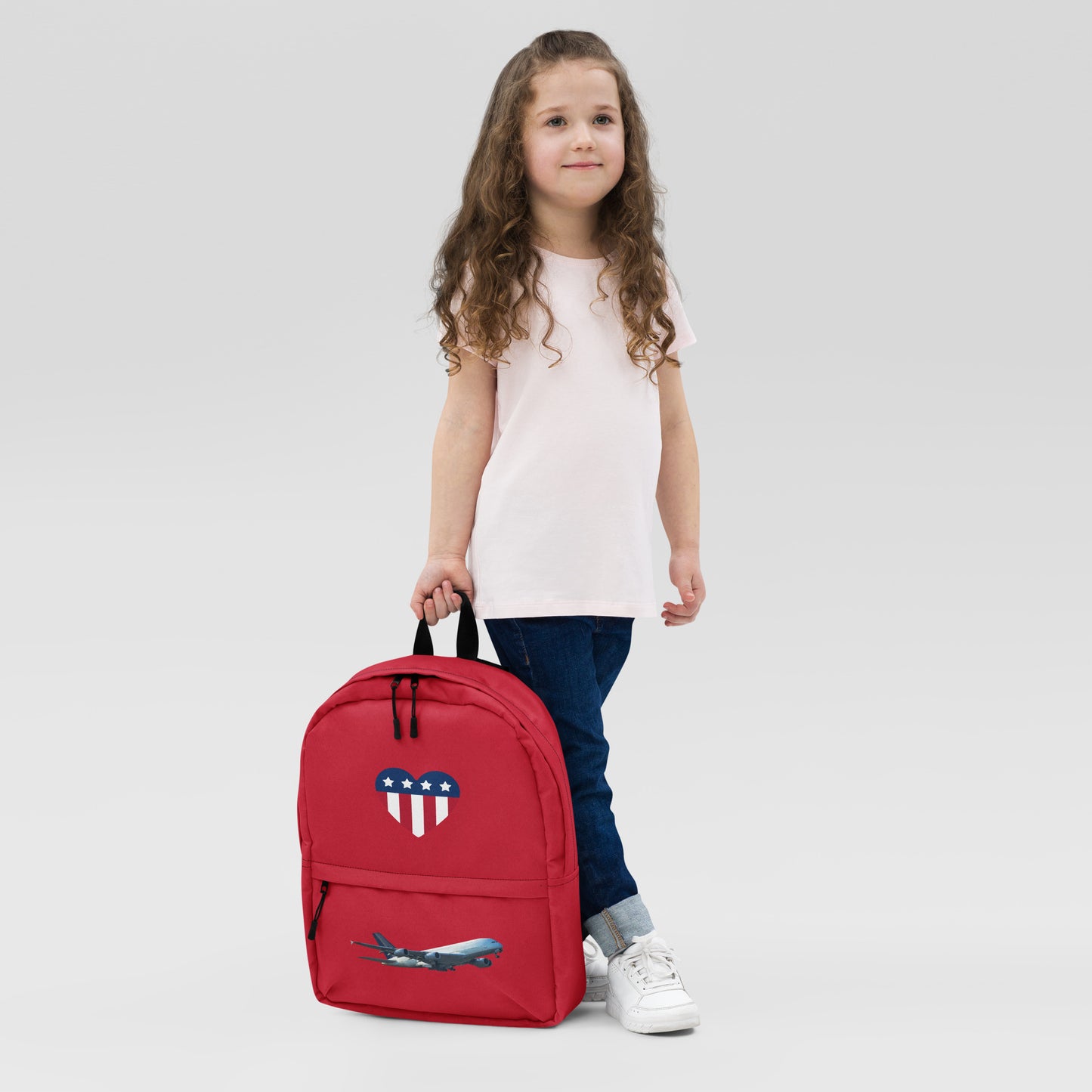 All-Over Print Backpack – Red
