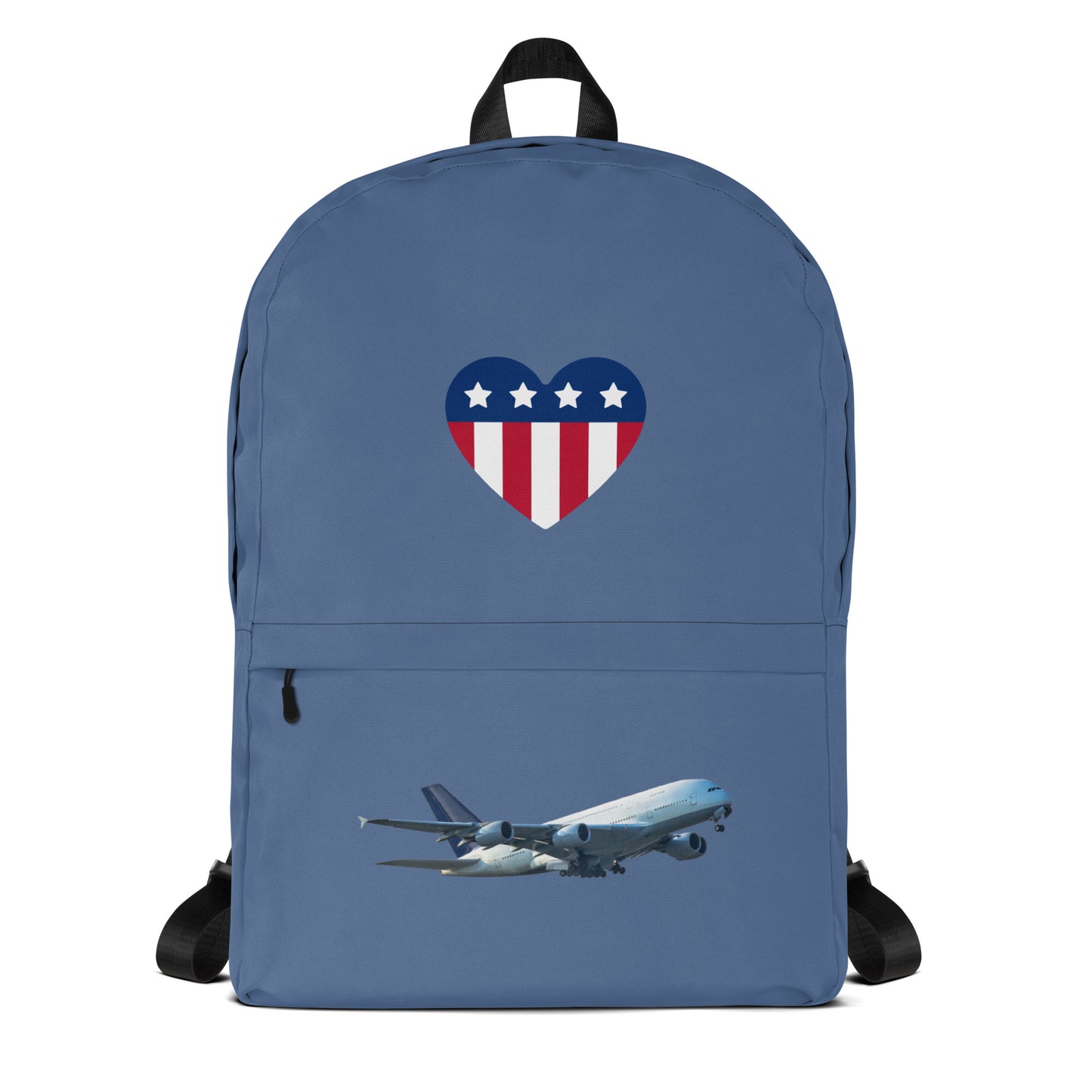 All-Over Print Backpack-Slate Blue