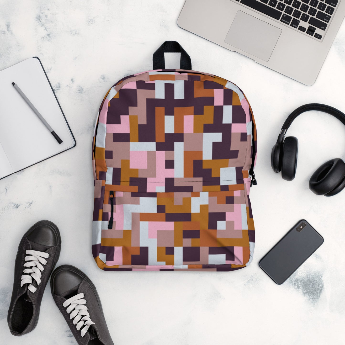 All-Over Print Backpack-Desert Rose Camo