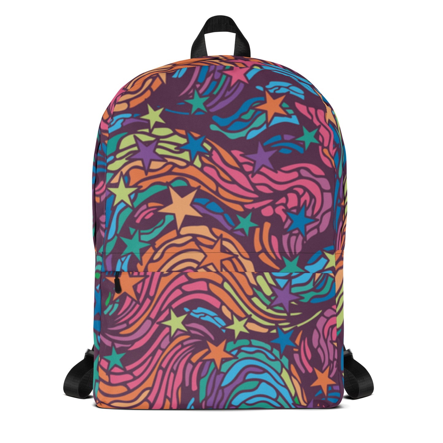 All-Over Print Backpack – Rainbow Starburst