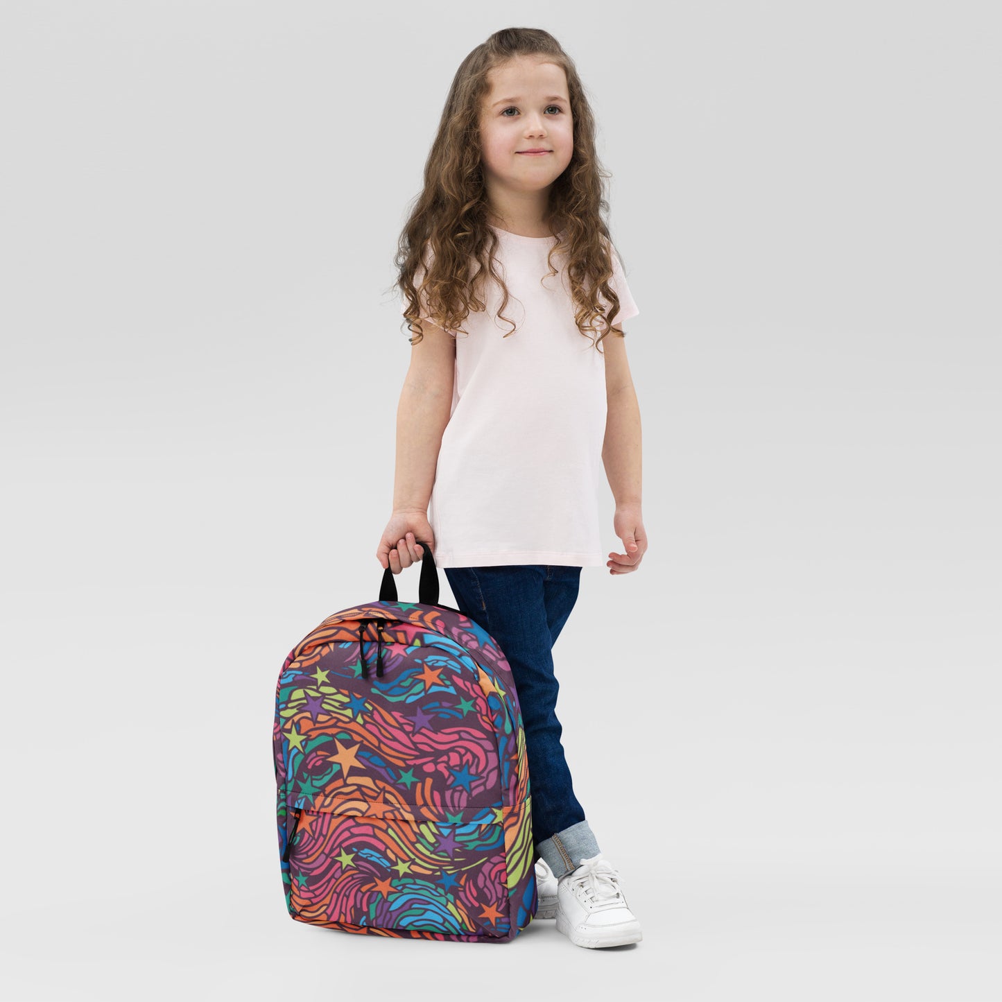 All-Over Print Backpack – Rainbow Starburst