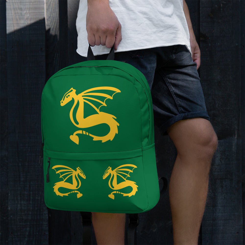 All-Over Print Backpack – Jewel and Yellow
