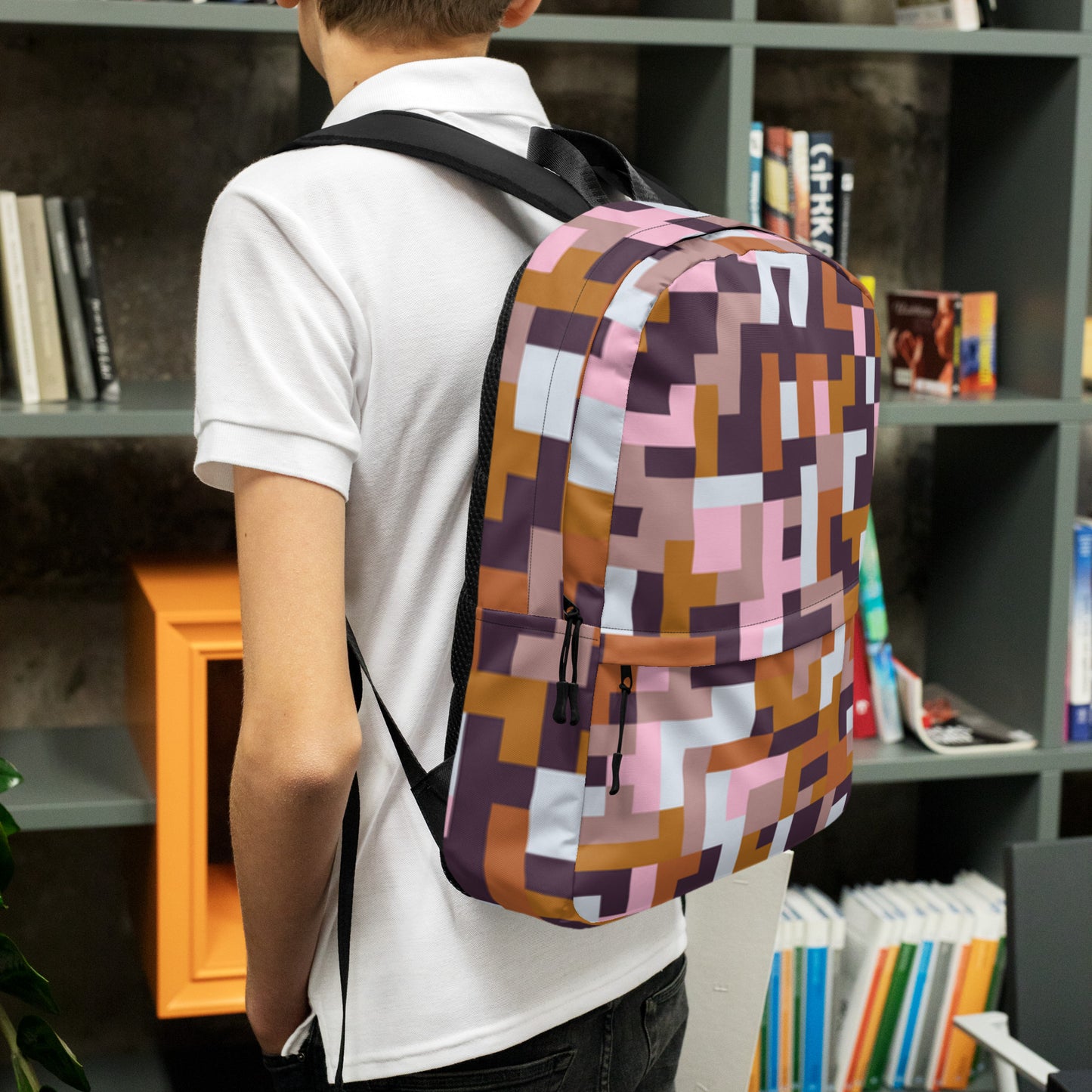 All-Over Print Backpack-Desert Rose Camo