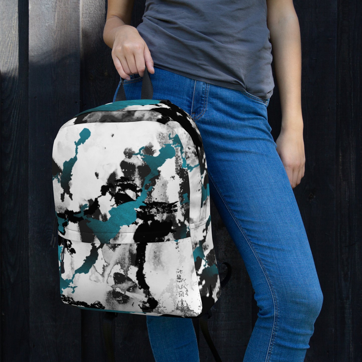 All-Over Print Backpack – Aqua Splash