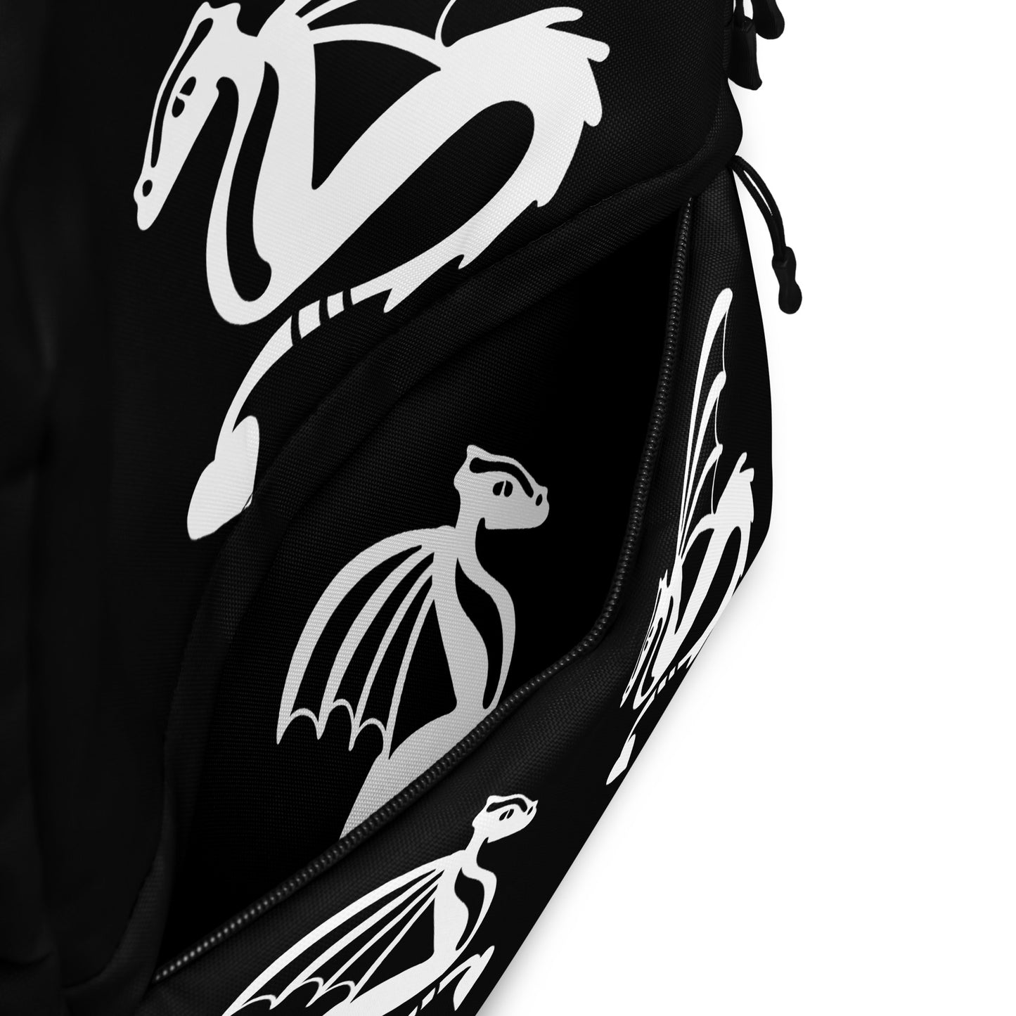 All-Over Print Backpack – Black and White