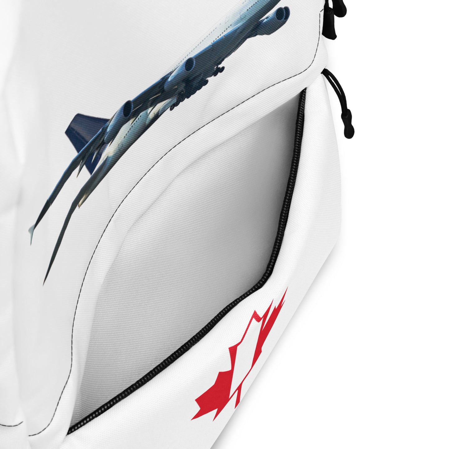 All-Over Print Backpack – White