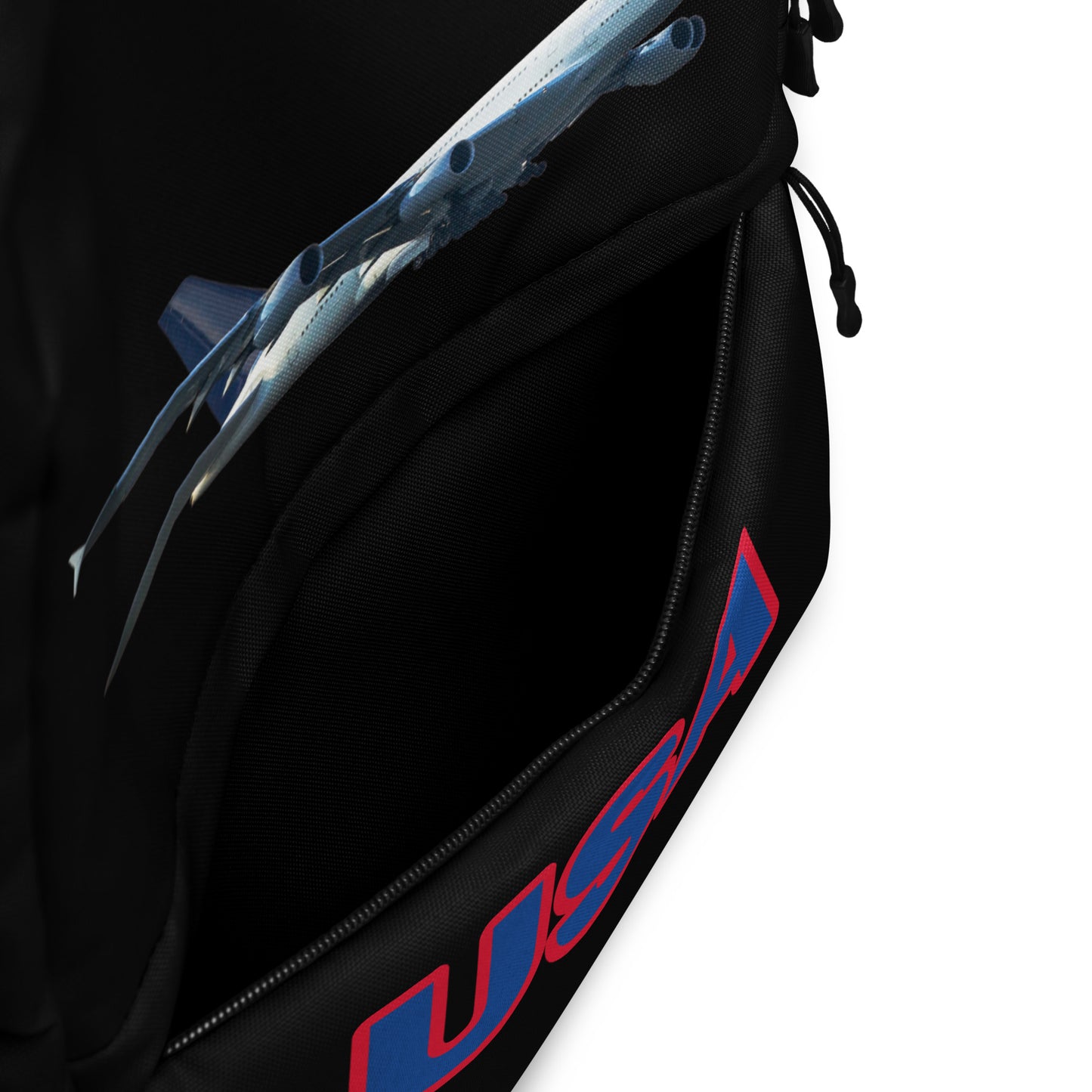 All-Over Print Backpack-Black