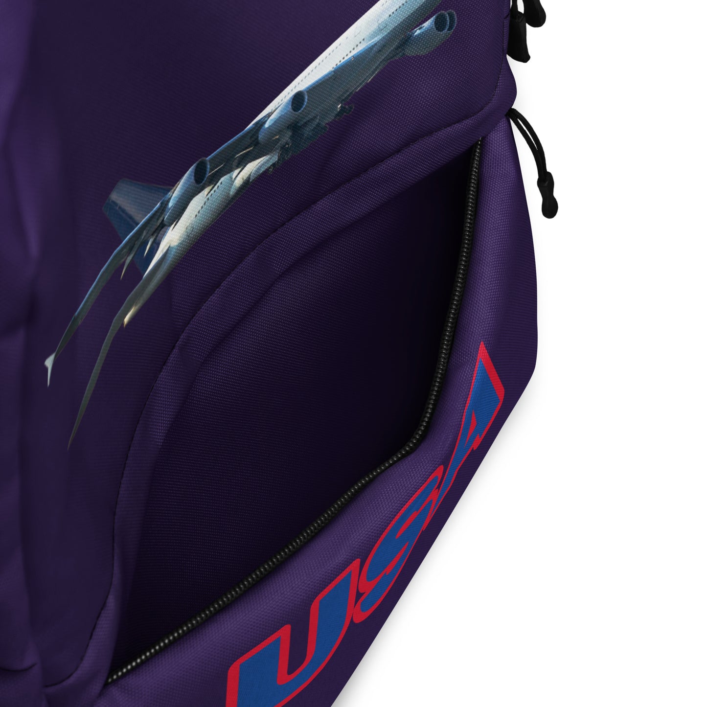 All-Over Print Backpack – Deep Purple