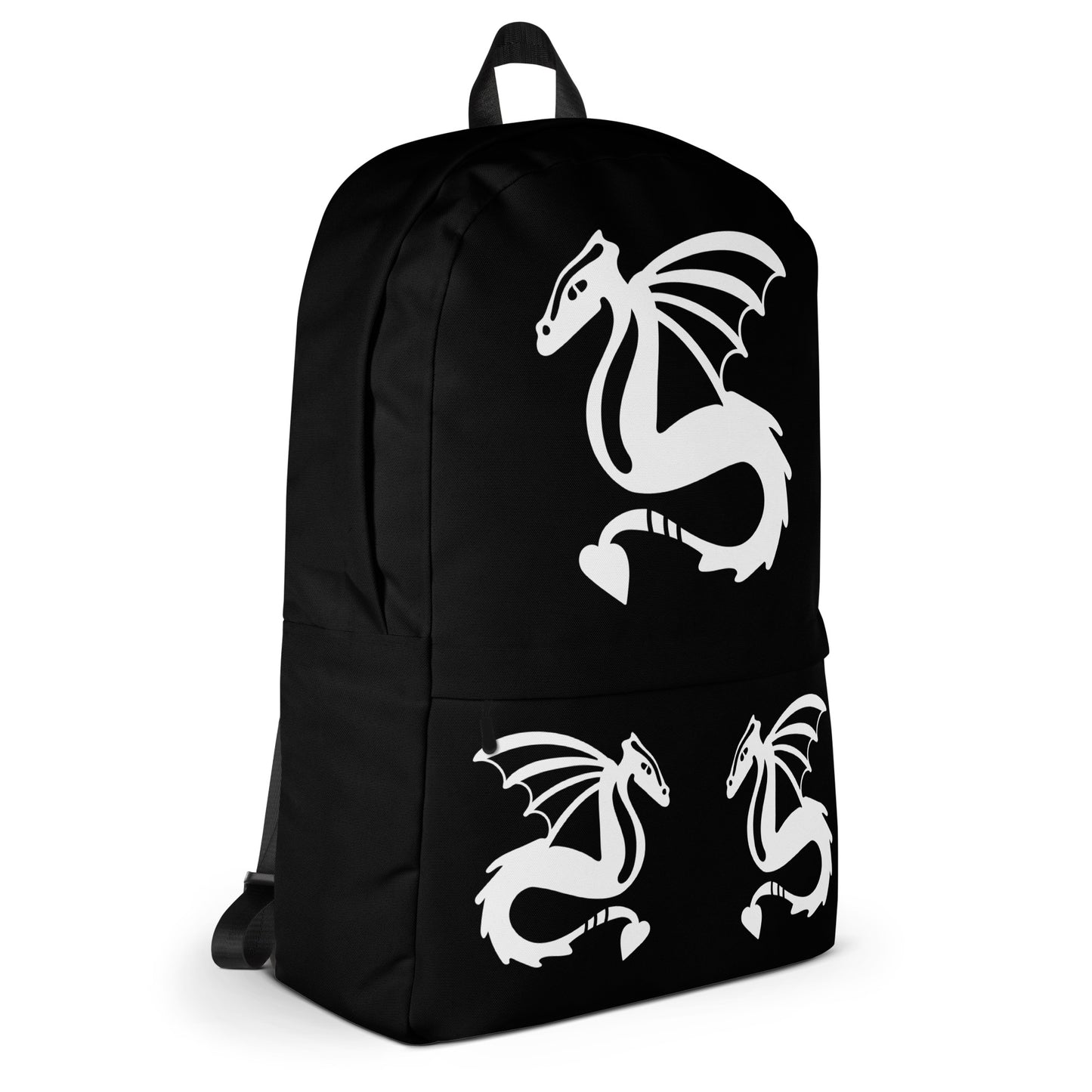 All-Over Print Backpack – Black and White