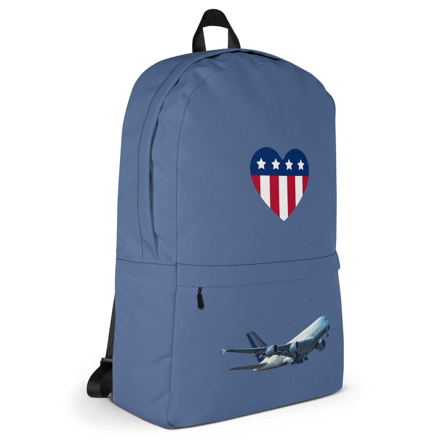 All-Over Print Backpack-Slate Blue