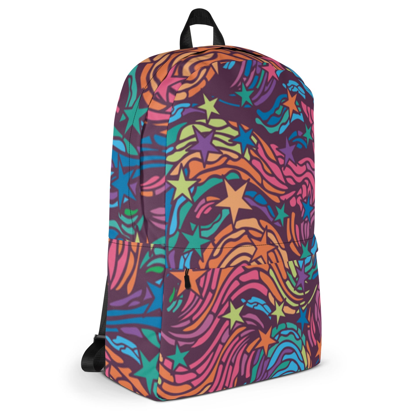All-Over Print Backpack – Rainbow Starburst