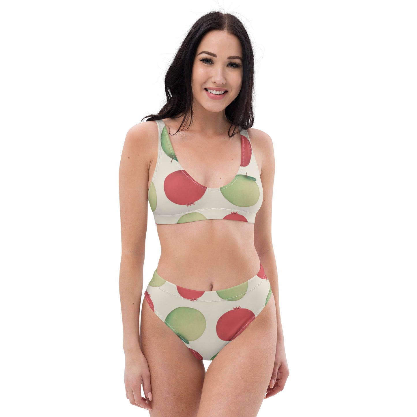 Recycled high-waisted bikini