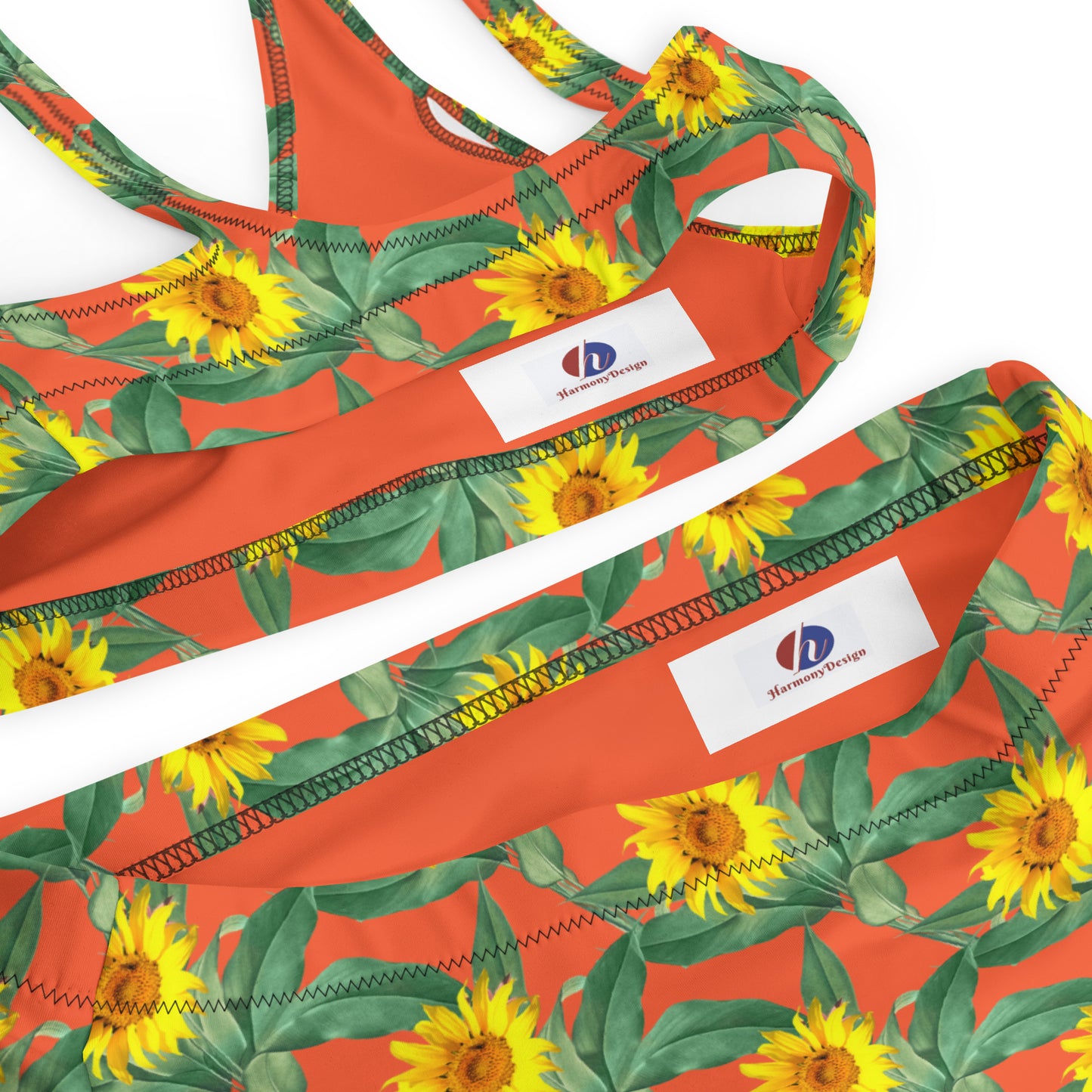 Recycled high-waisted bikini