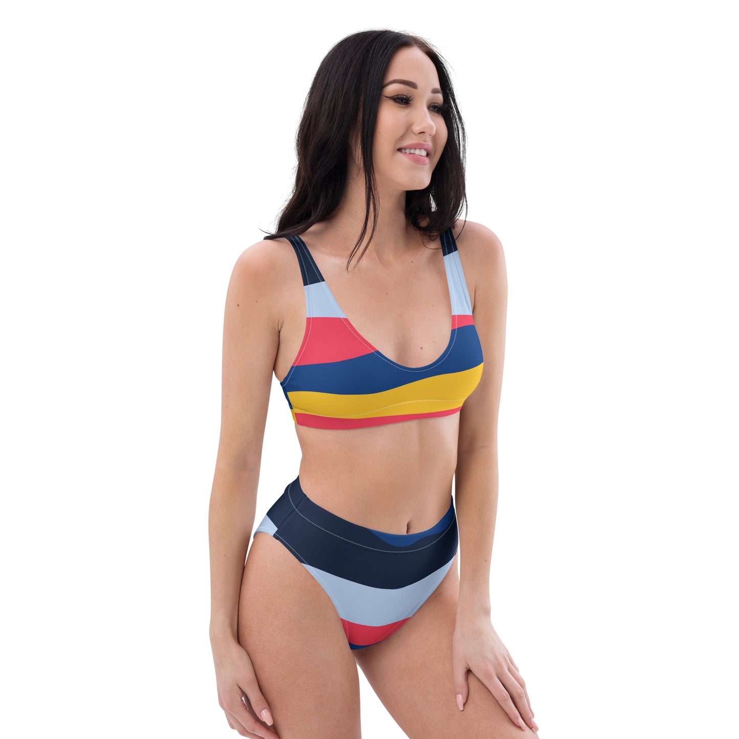 Recycled high-waisted bikini