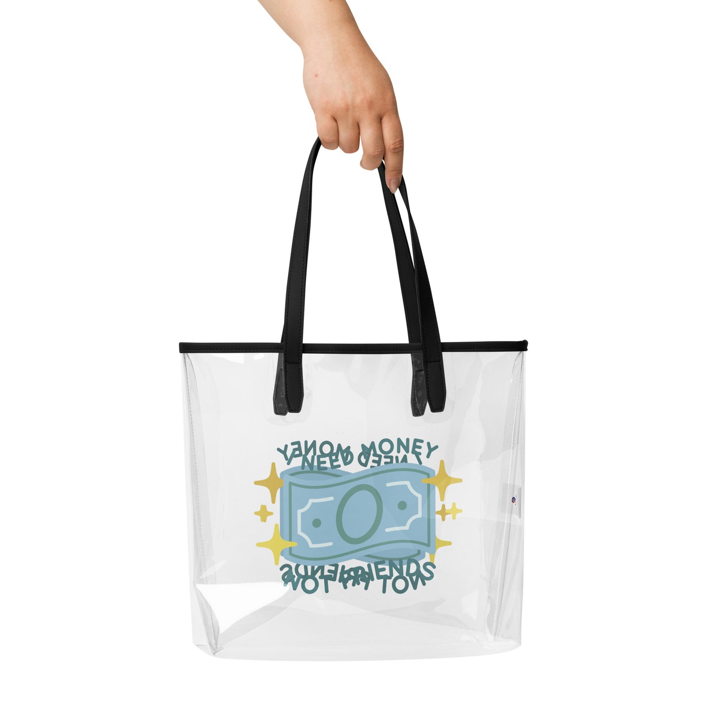 Clear tote bag