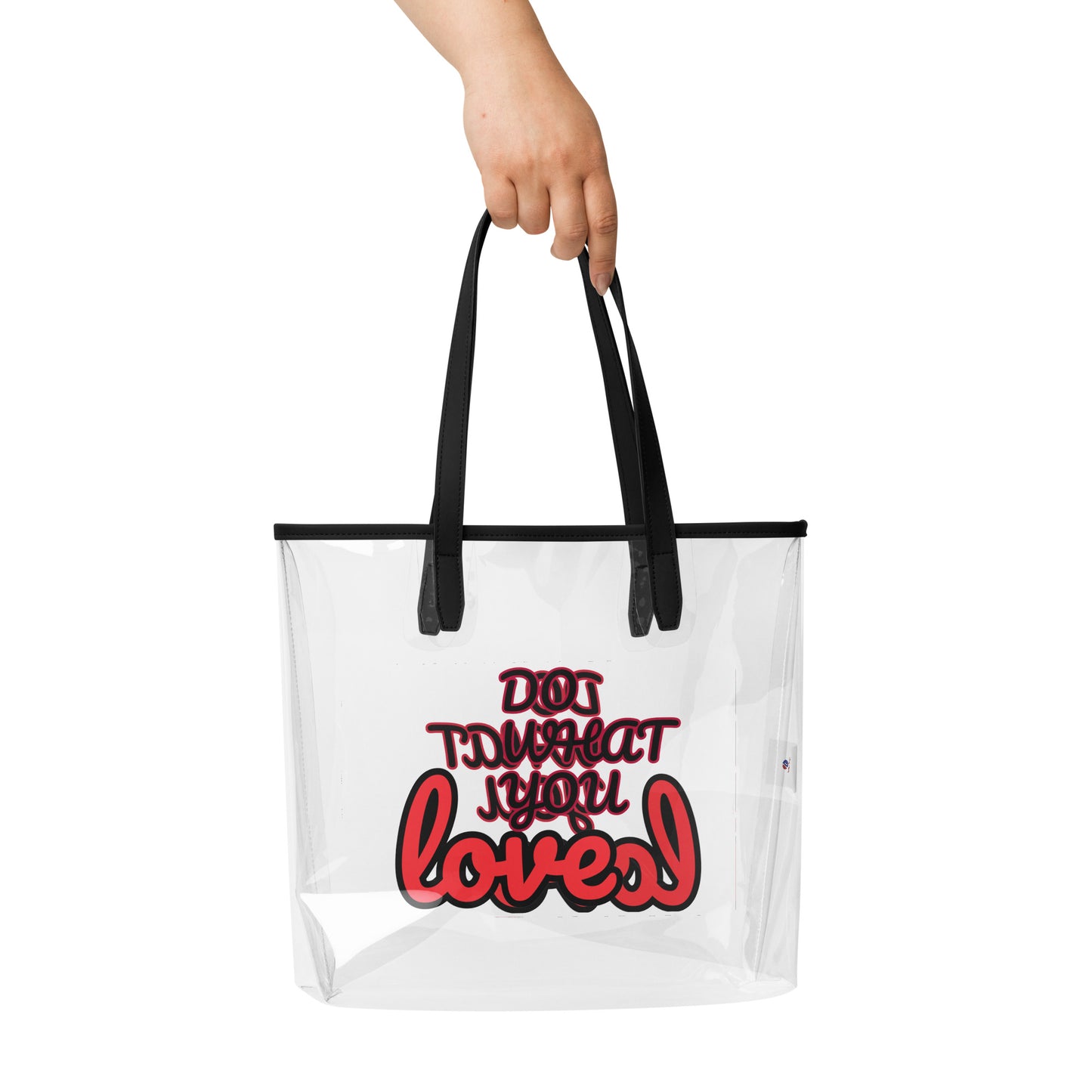 Clear tote bag