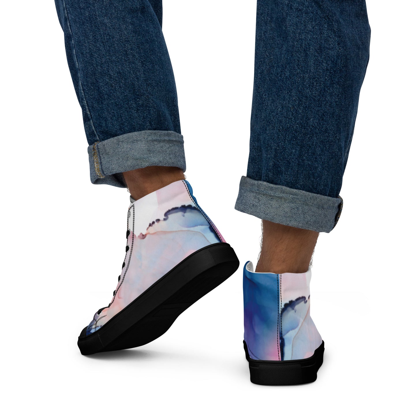 Men’s high top canvas shoes