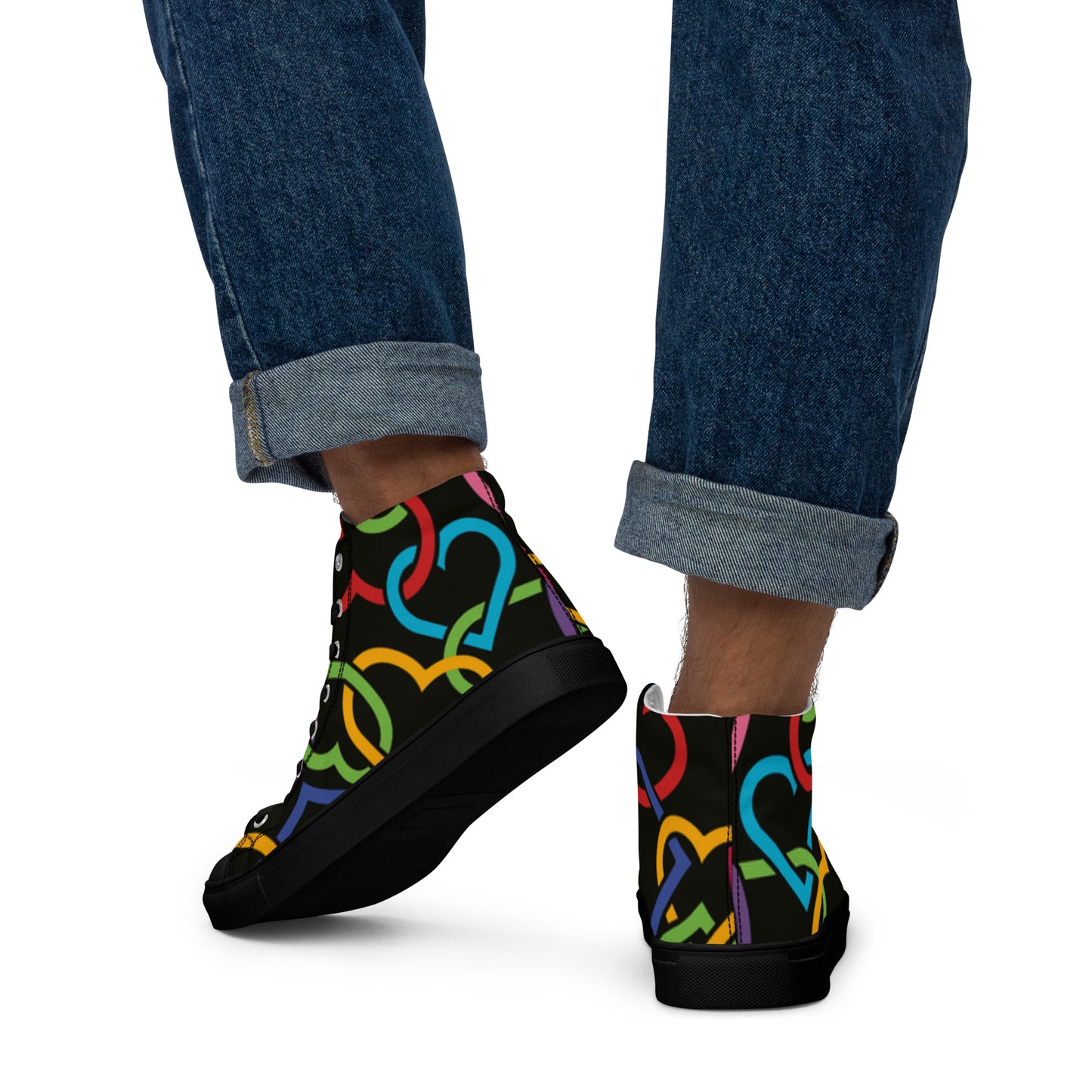 Men’s high top canvas shoes