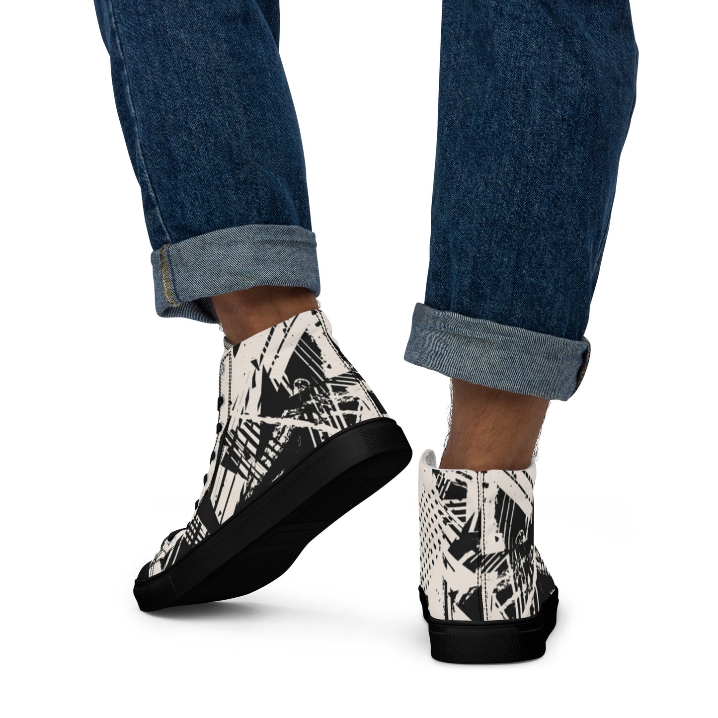 Men’s high top canvas shoes