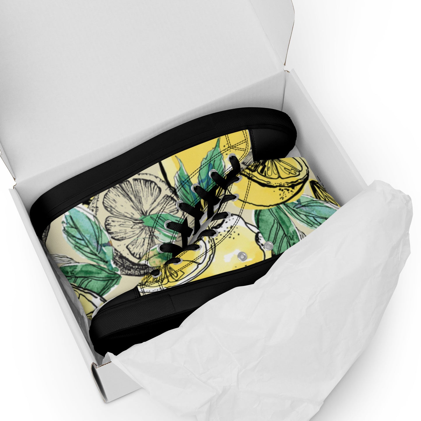 Men’s high top canvas shoes