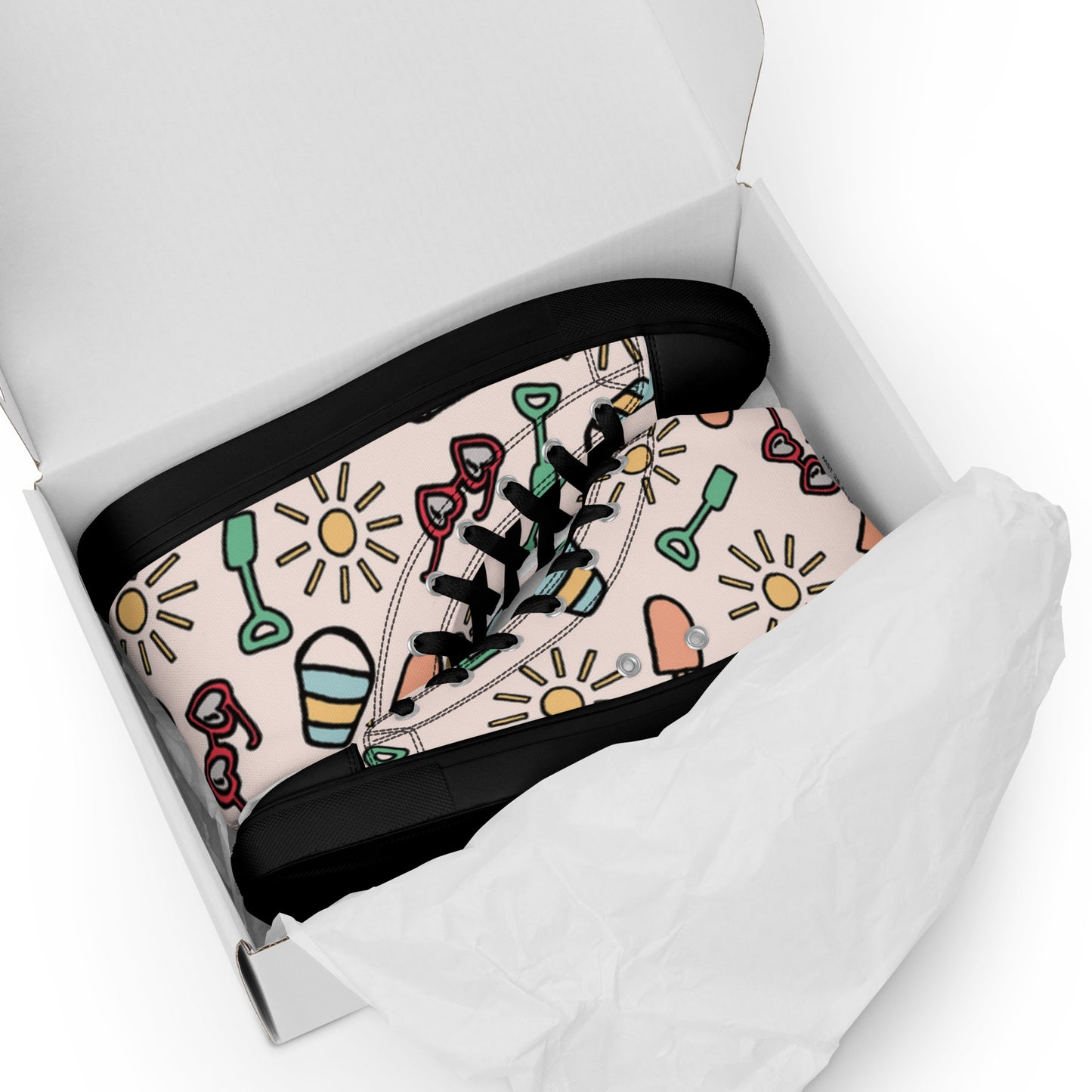 Chaussures montantes en toile pour hommes