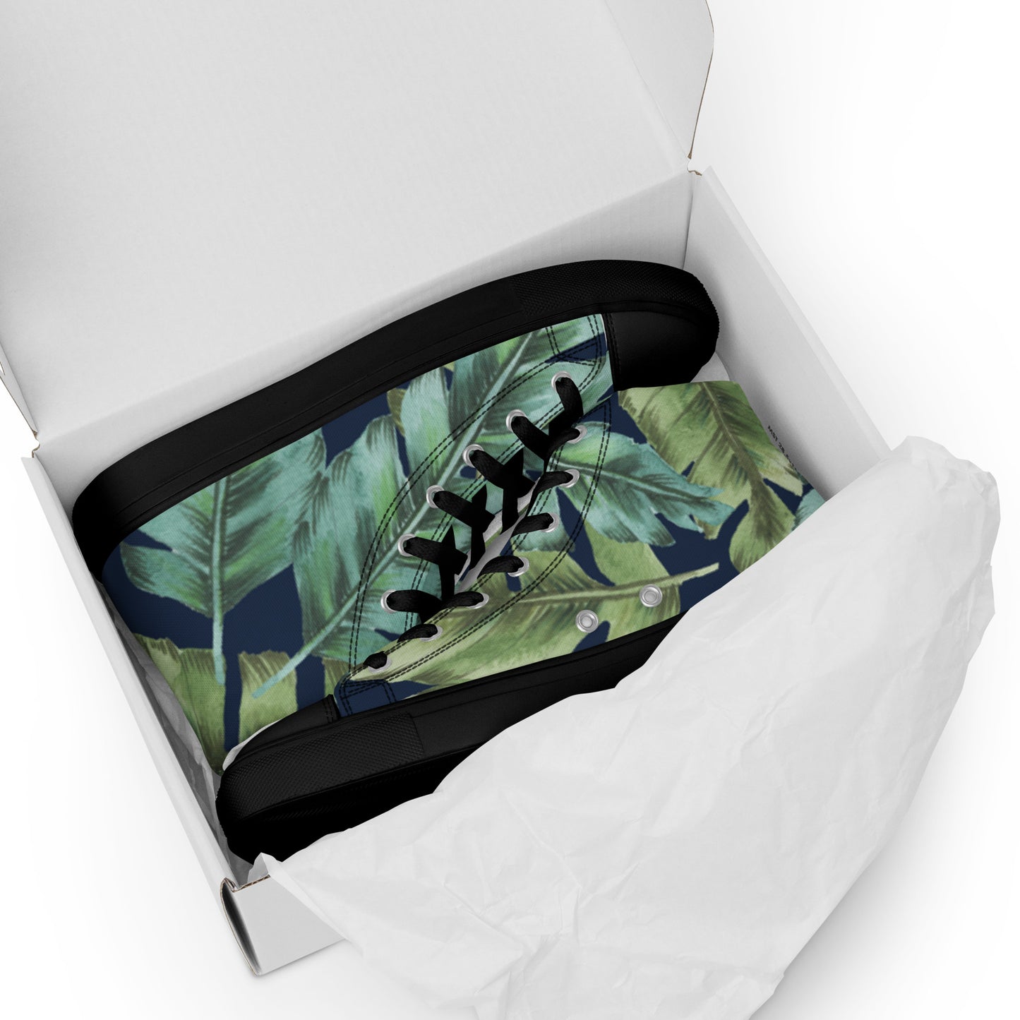 Men’s high top canvas shoes