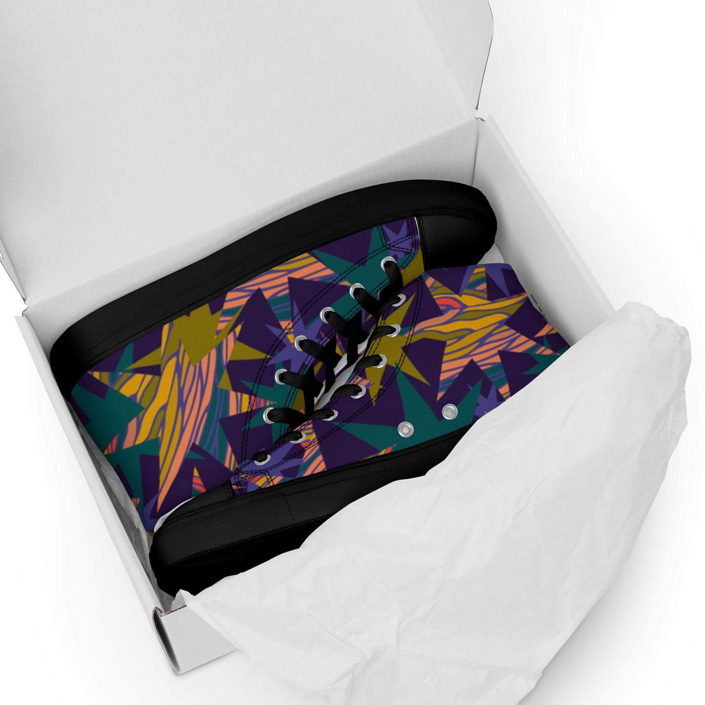 Men’s high top canvas shoes