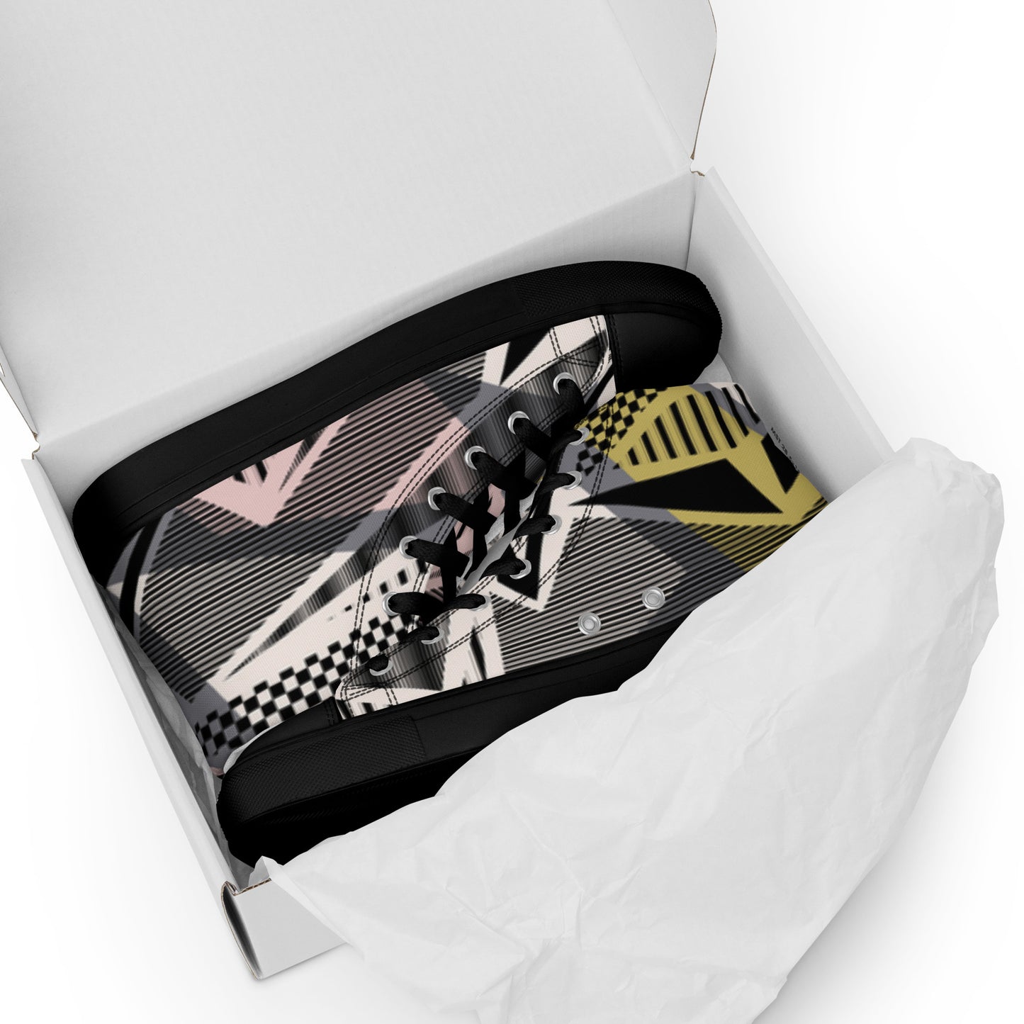 Men’s high top canvas shoes