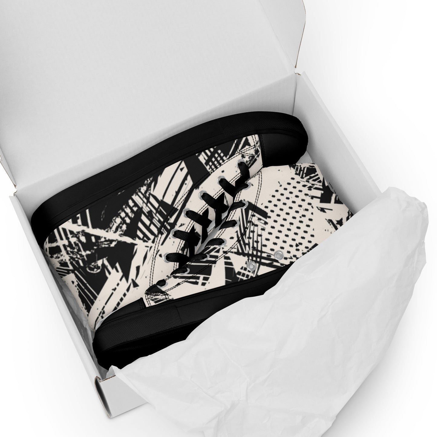 Men’s high top canvas shoes