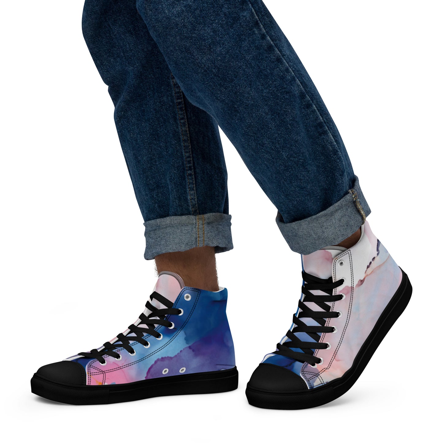 Men’s high top canvas shoes