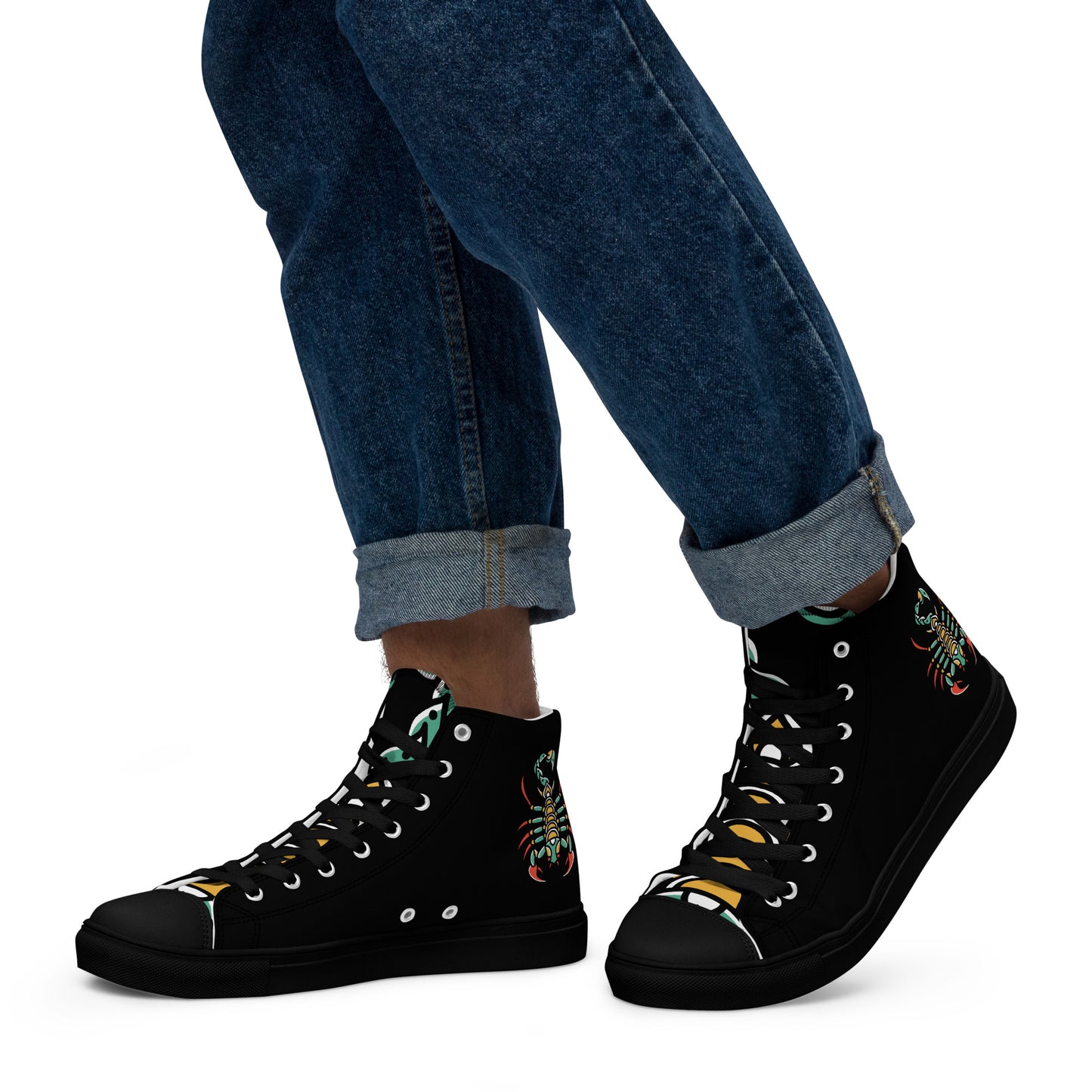 Men’s high top canvas shoes
