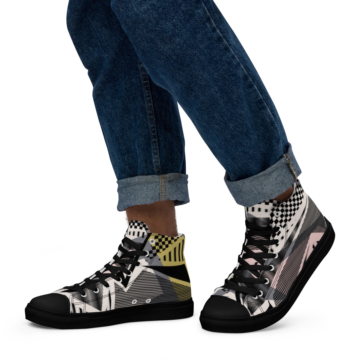 Men’s high top canvas shoes