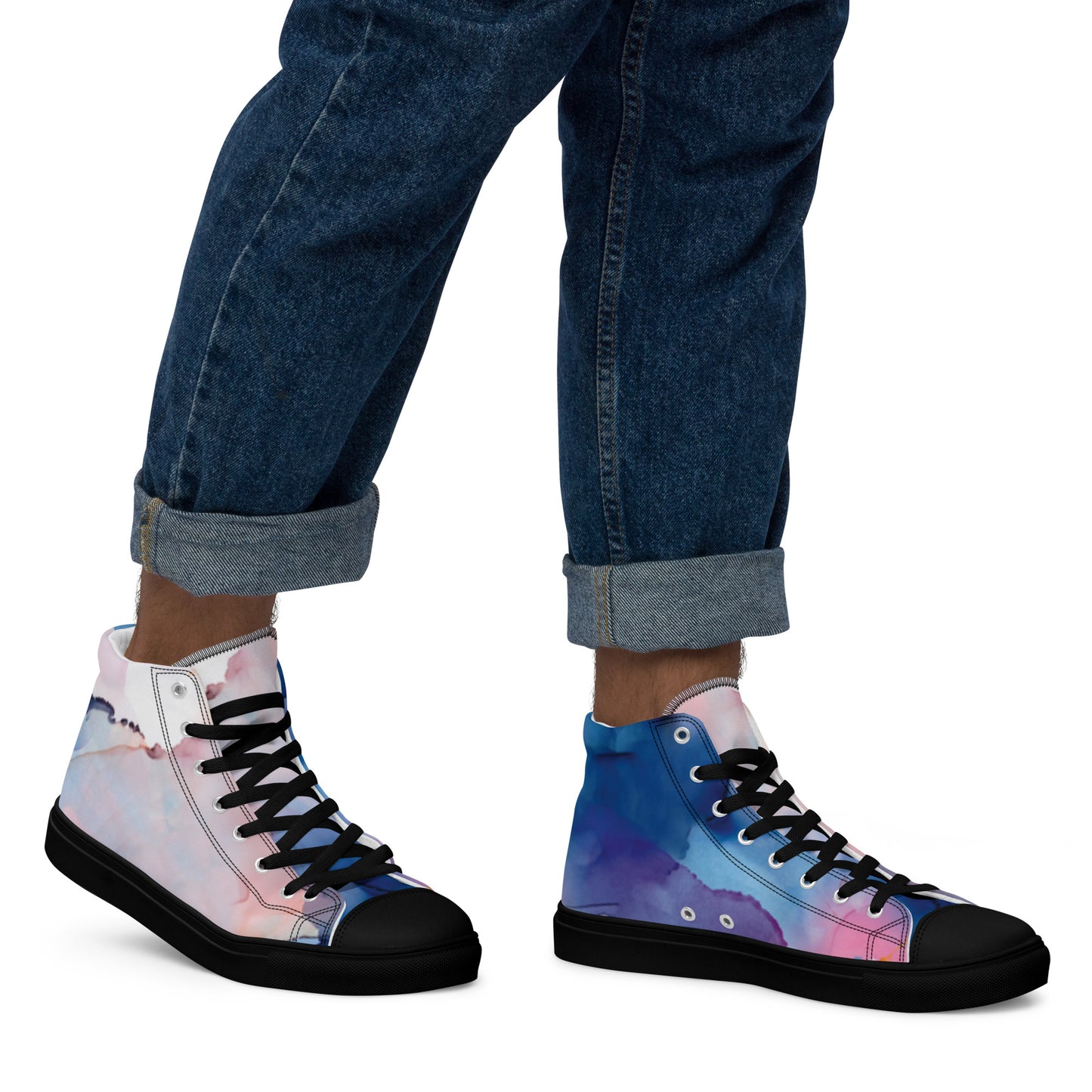 Men’s high top canvas shoes