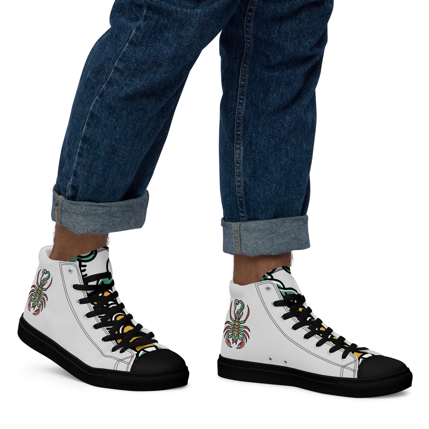 Men’s high top canvas shoes