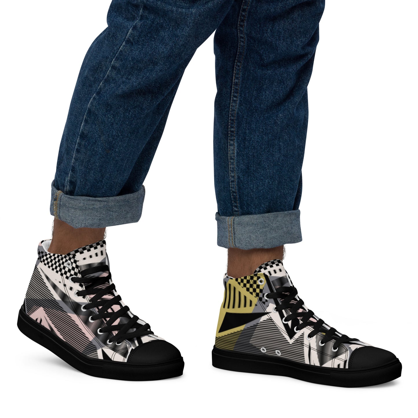 Men’s high top canvas shoes