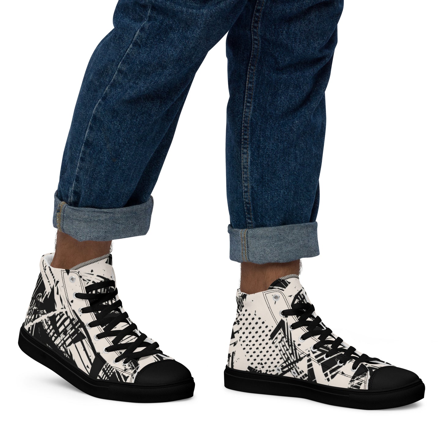Men’s high top canvas shoes