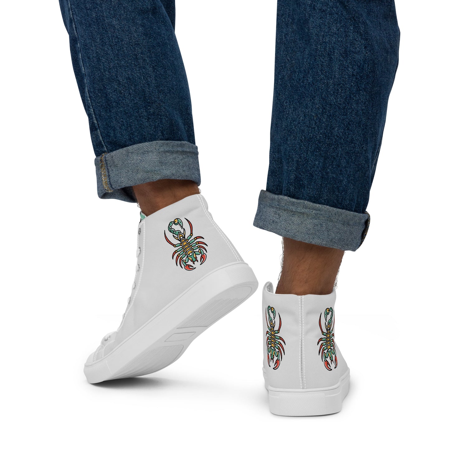 Men’s high top canvas shoes