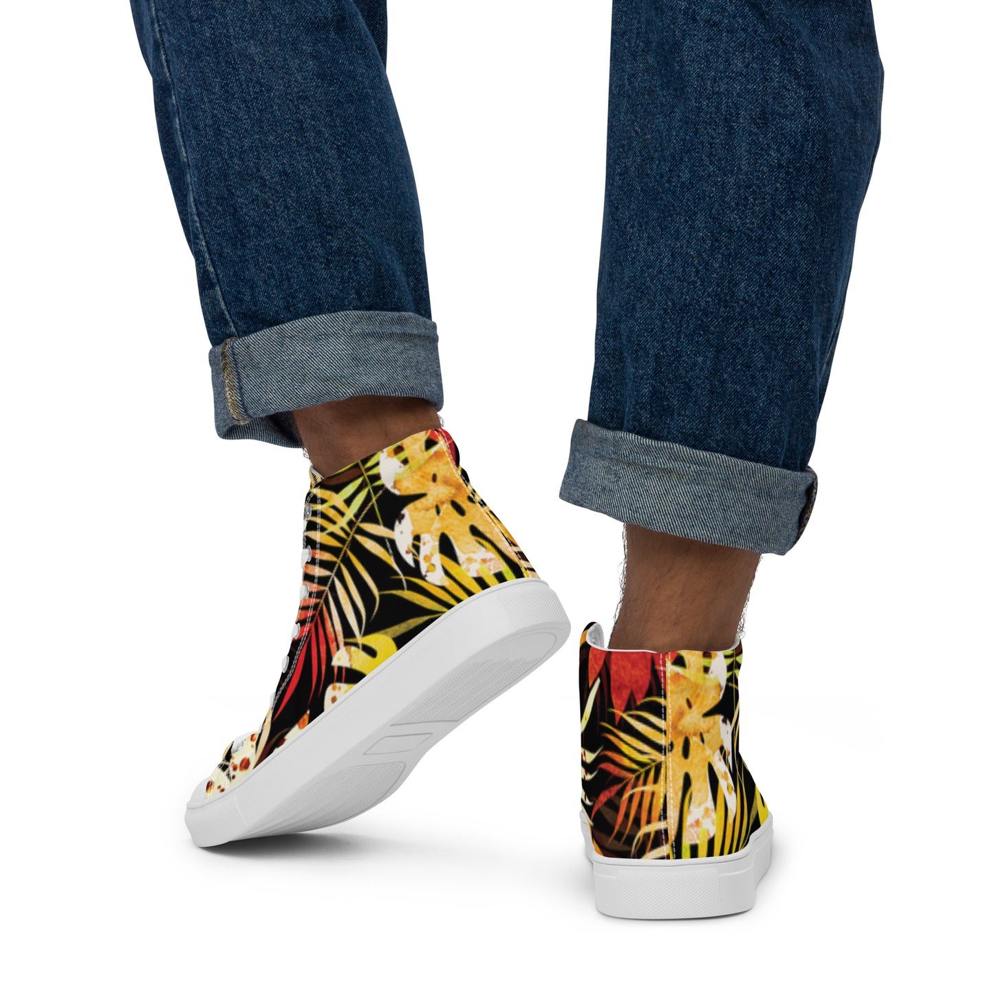 Men’s high top canvas shoes