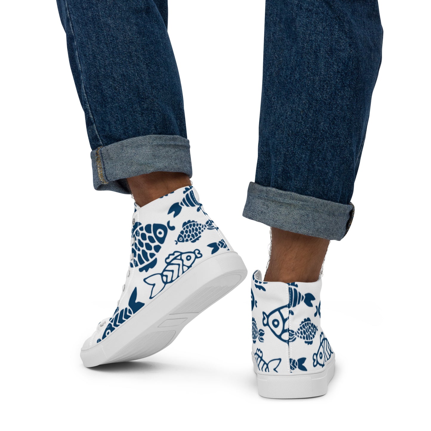 Men’s high top canvas shoes
