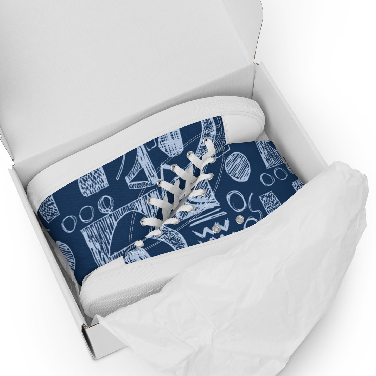 Men’s high top canvas shoes